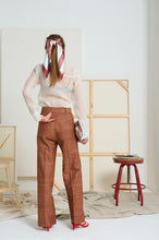 Le Silk Slub Side Split Pant
