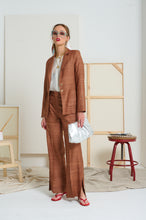 Le Silk Slub Side Split Pant