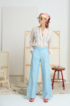 Le Silk Slub Side Split Pant *size 3 only