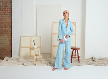 Le Silk Slub Side Split Pant *size 3 only