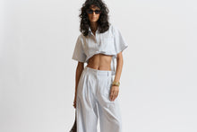 Le Seersucker Pant - CORNFLOWER BLUE/WHITE