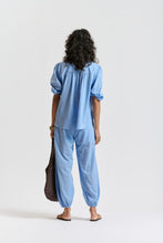 Le Washed Voile Pant - CORNFLOWER BLUE