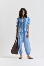 Le Washed Voile Pant - CORNFLOWER BLUE