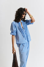 Le Washed Voile Pant - CORNFLOWER BLUE