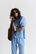 Le Washed Voile Shirt - CORNFLOWER BLUE