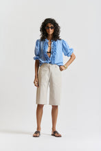 Le Washed Voile Shirt - CORNFLOWER BLUE