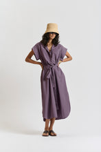 Le Kaftan Dress - WASHED AUBERGINE
