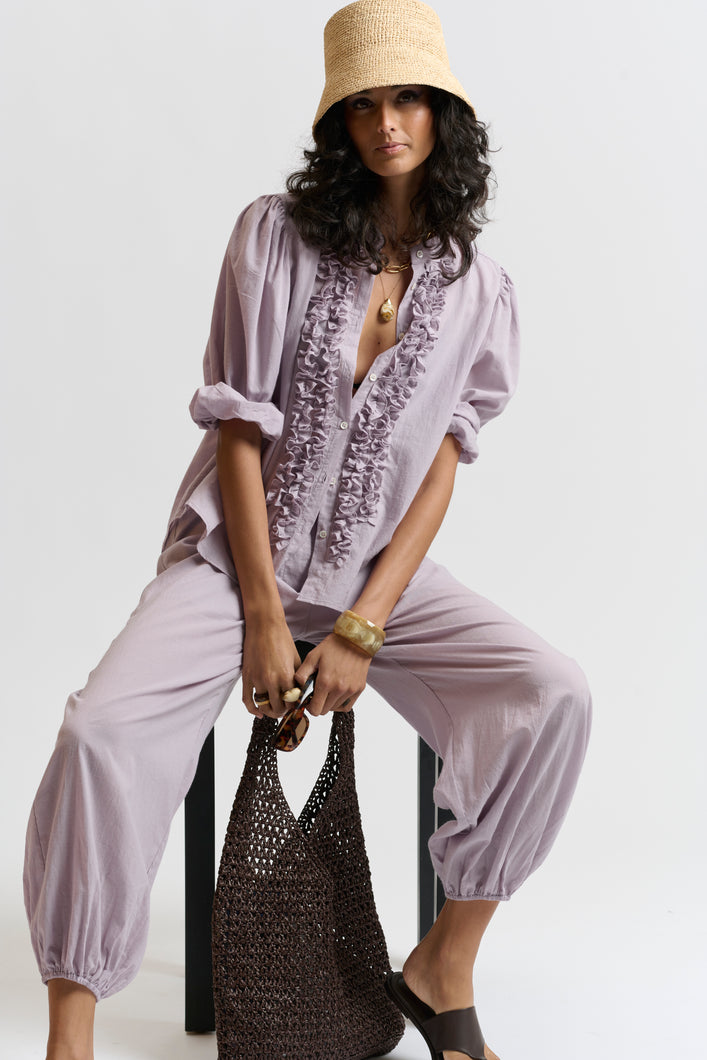 Le Washed Voile Shirt - LILAC (x1 S/M left)