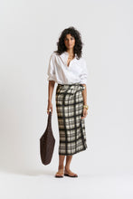 Le Silk Sarong Skirt - CHECK