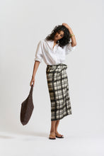 Le Silk Sarong Skirt - CHECK