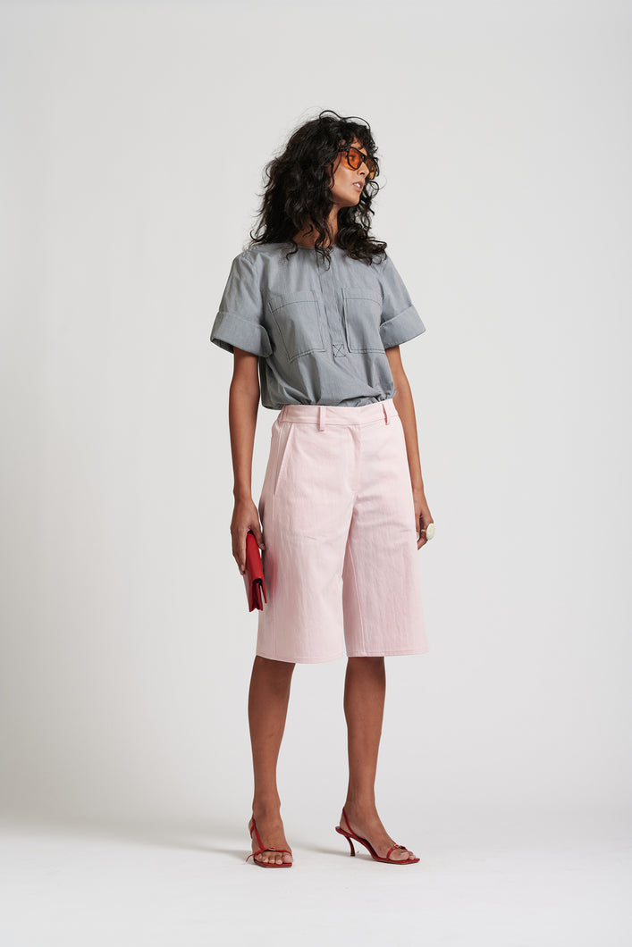 Le Weekend Cotton Nylon Short - ICY PINK