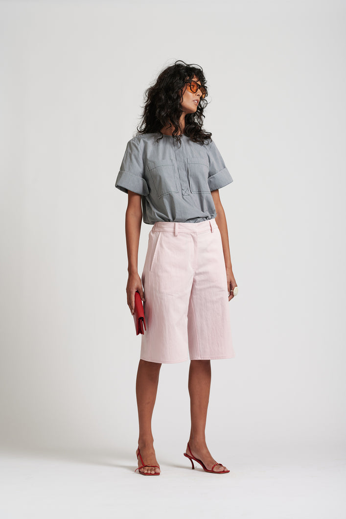 Le Weekend Cotton Nylon Short - ICY PINK