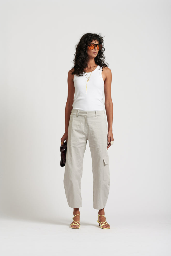 Le Weekend Cotton Nylon Pant - ICY GREY