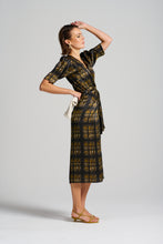 Le Cocktail Print Dress - Olive/Black