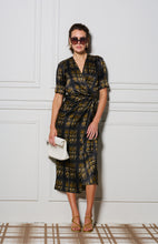 Le Cocktail Print Dress - Olive/Black