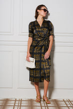 Le Cocktail Print Dress - Olive/Black