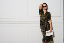 Le Cocktail Print Dress - Olive/Black
