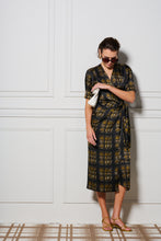Le Cocktail Print Dress - Olive/Black