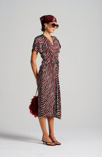 L'Hotel Particulier Dress - Mint/Burgundy
