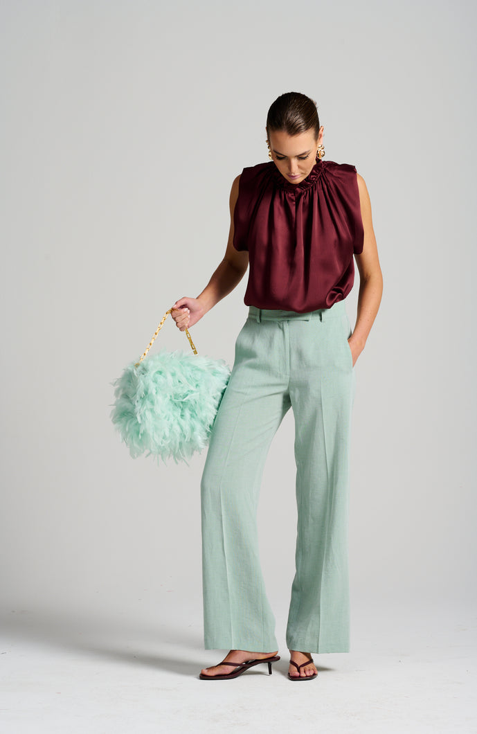 Le Cocktail Top - Burgundy