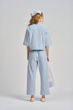 Le Bistrot Stripe Shirt Jacket - Japanese Denim