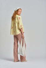 Le Tablecloth Frill Shirt - Lemon Butter