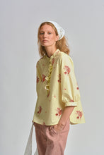 Le Tablecloth Frill Shirt - Lemon Butter