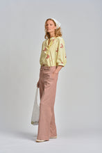 Le Tablecloth Frill Shirt - Lemon Butter