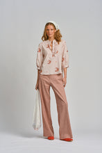 Le Tablecloth Frill Shirt - Rosa