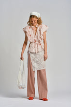 Le Tablecloth Frill Top - Rosa