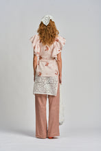 Le Tablecloth Frill Top - Rosa