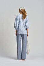 Le Cafe Curtain Rosebud Shirt - Bluebell (only x1 left M/L)