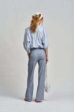 Le Cafe Curtain Rosebud Shirt - Bluebell (only x1 left M/L)