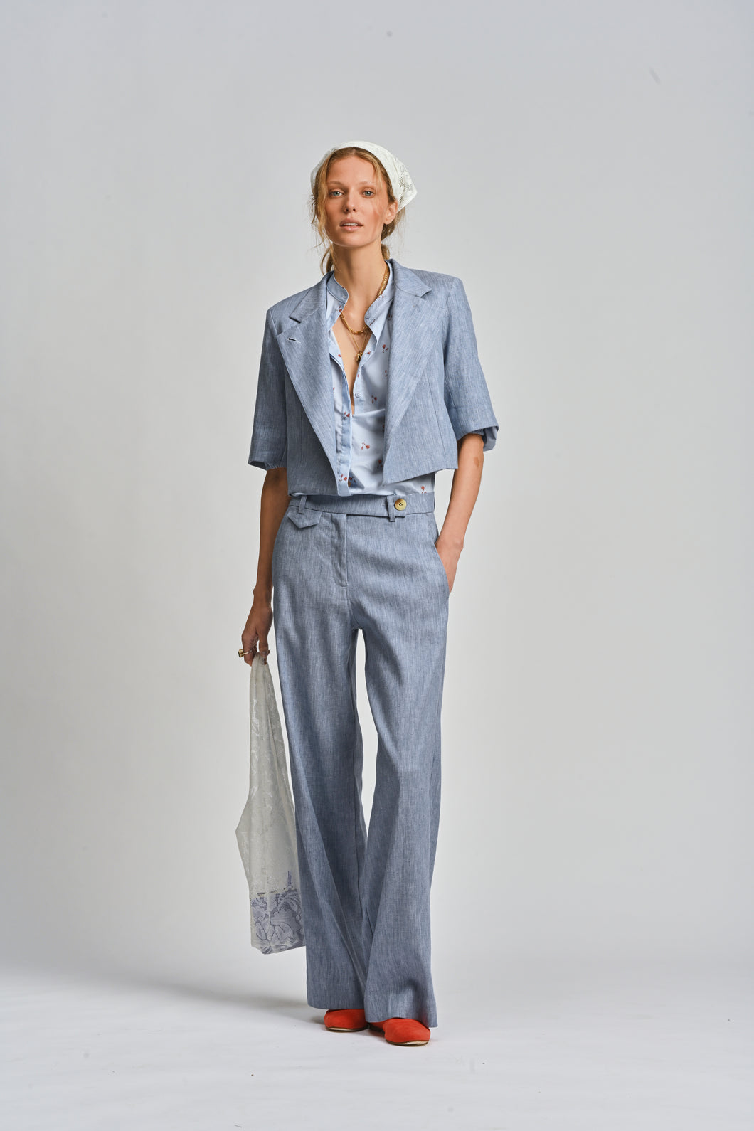 La Trattoria Jacket - Pale Blue