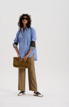 #Job Lot 52 - Japanese Stripe Shirt with Mixed Check Cuffs