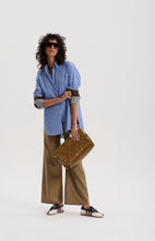 #Job Lot 52 - Japanese Stripe Shirt with Mixed Check Cuffs