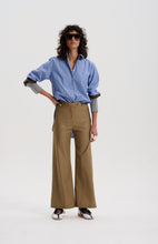 #Job Lot 52 - Japanese Stripe Shirt with Mixed Check Cuffs