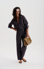 Le Silk Pinstripe Twill Pant - NAVY *pre-order closed
