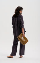 Le Silk Pinstripe Twill Pant - NAVY *pre-order closed