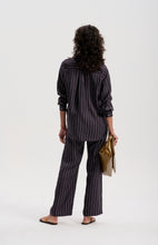 Le Silk Pinstripe Twill Pant - NAVY *pre-order closed