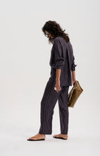 Le Silk Pinstripe Twill Pant - NAVY *pre-order closed