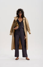 Le Silk Pinstripe Twill Pant - NAVY *pre-order closed