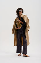 Le Silk Pinstripe Twill Pant - NAVY *pre-order closed