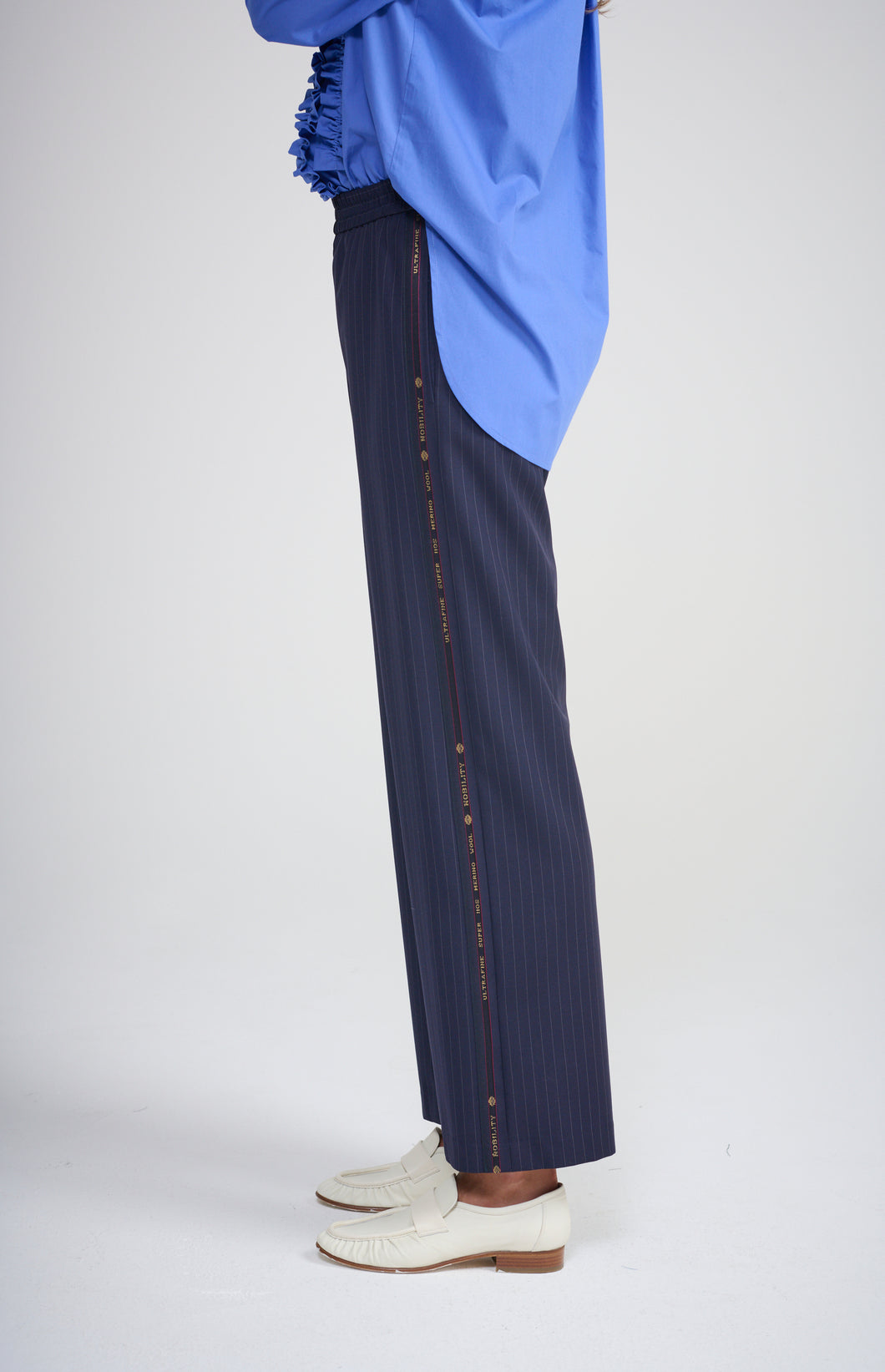 La Maison Pinstripe Pant - Pure Italian wool