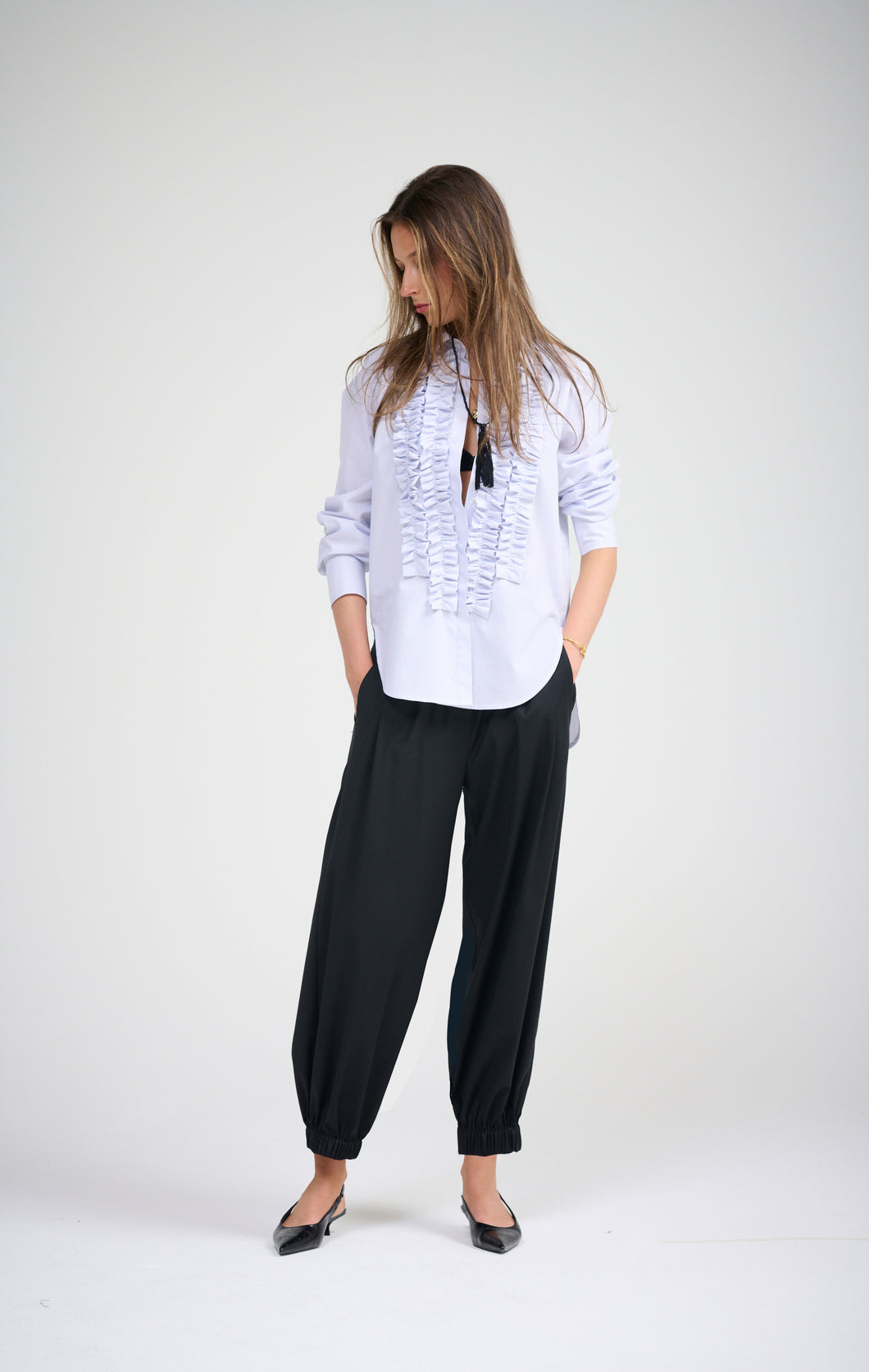 Le Frill Shirt - Pinstripe