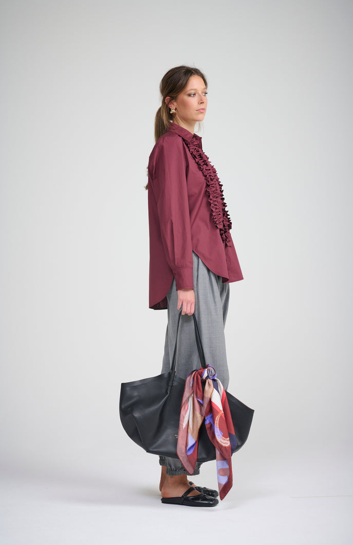 Le Frill Shirt - Raisin