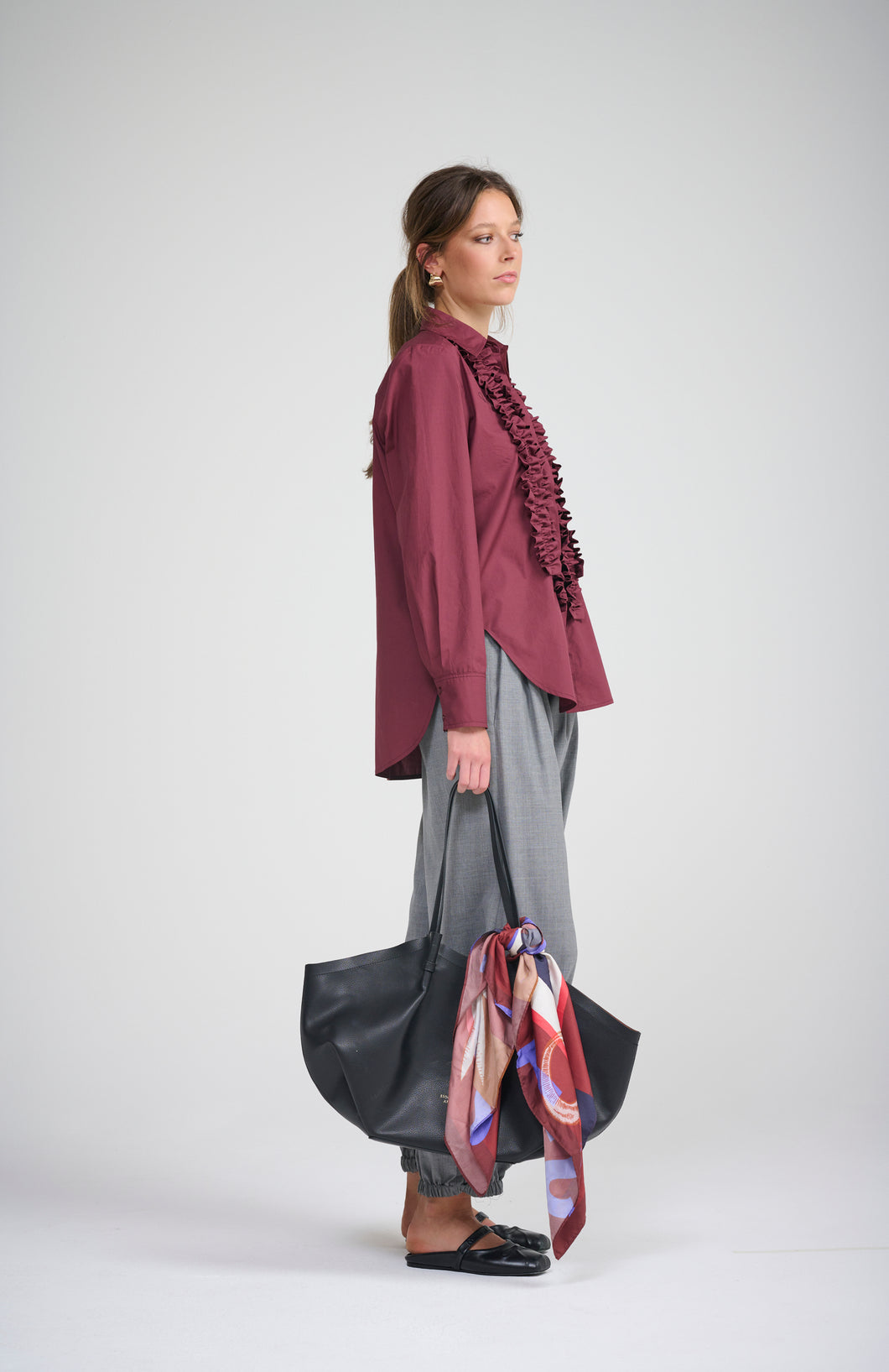 Le Frill Shirt - Raisin