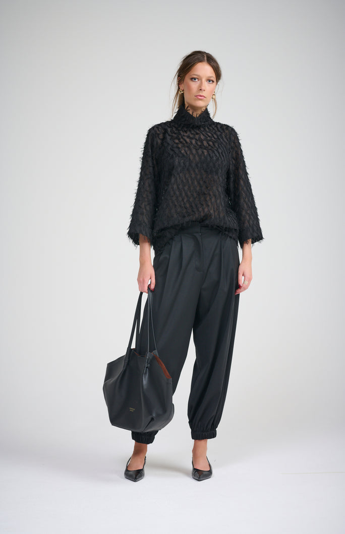 Le Tassel Top (with neck scarf)