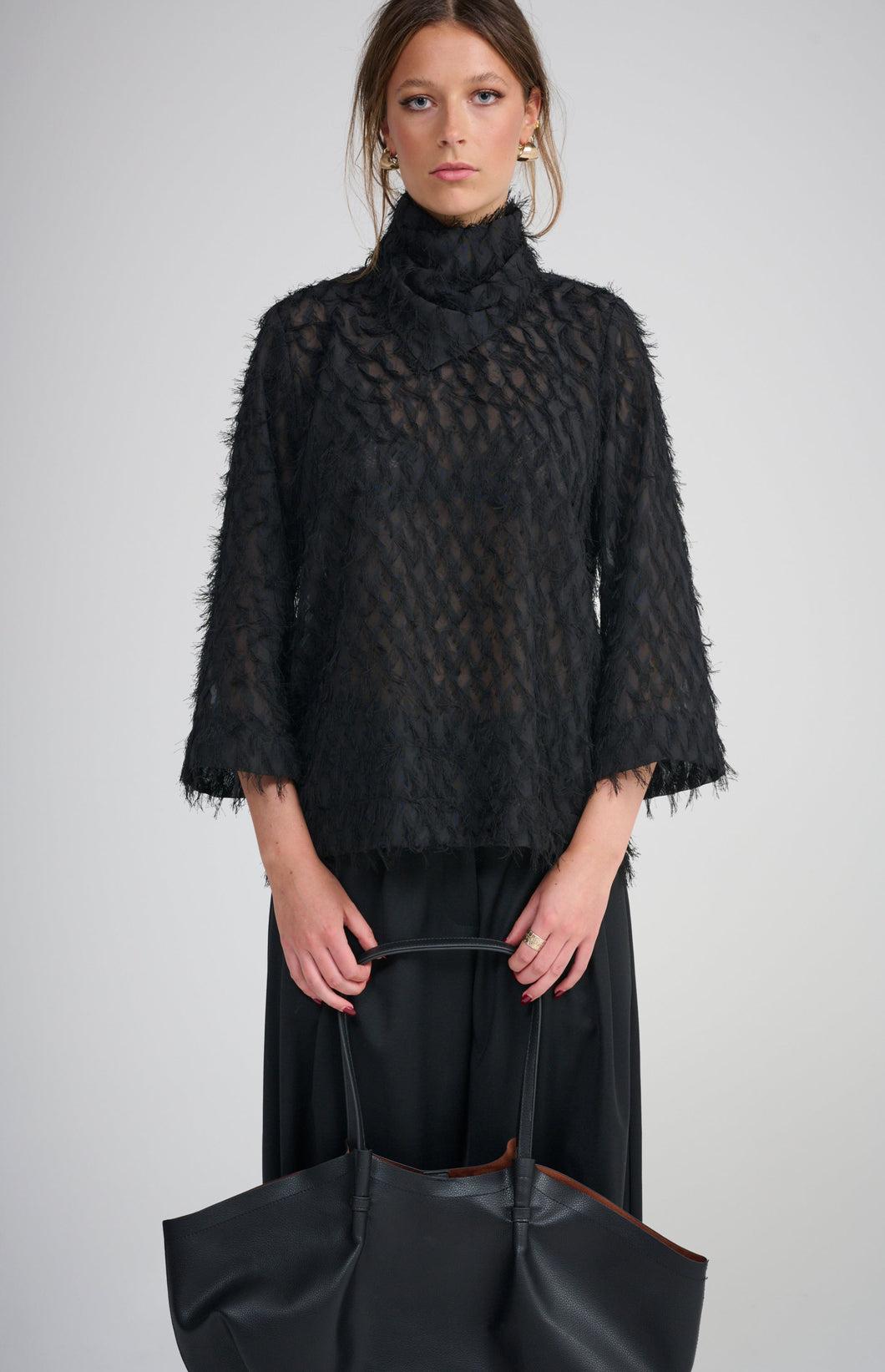 Le Tassel Top (with neck scarf)x2 S/M left only